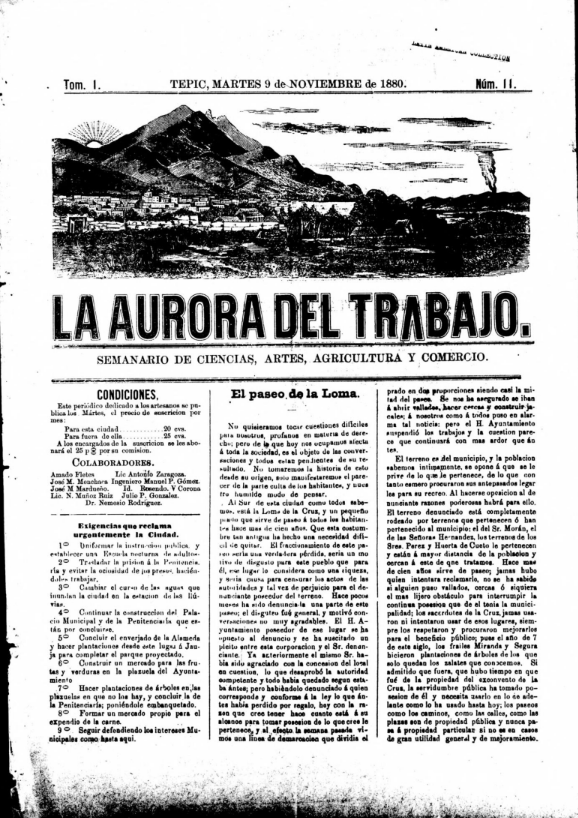 La Aurora del Trabajo, 1880
