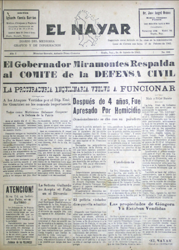 El Nayar, 1942
