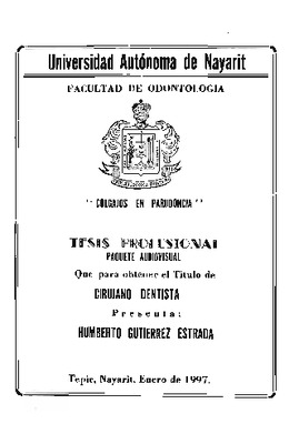 Portada de Colgajos en paradoncia